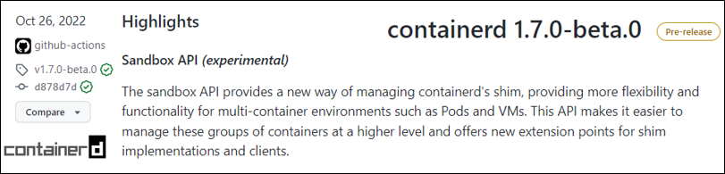 container age docker